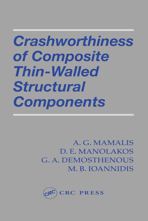 Book cover of Crashworthiness of Composite Thin-Walled Structures