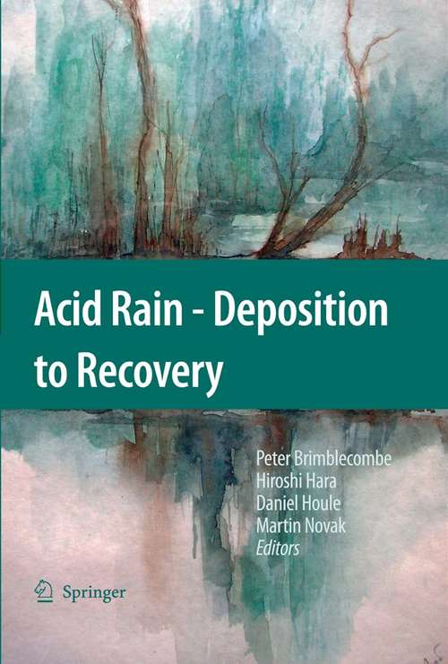 Book cover of Acid Rain - Deposition to Recovery (2007)