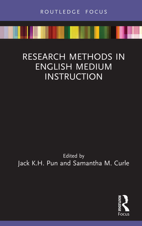 Book cover of Research Methods in English Medium Instruction (Routledge Research in Higher Education)