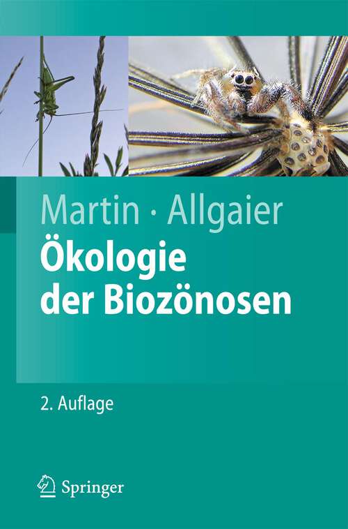 Book cover of Ökologie der Biozönosen (2. Aufl. 2011) (Springer-Lehrbuch)