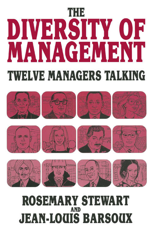 Book cover of The Diversity of Management: Twelve Managers Talking (1st ed. 1994)