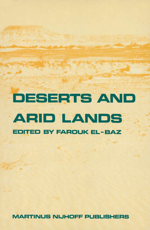 Book cover of Deserts and arid lands (1984) (Remote Sensing of Earth Resources and Environment #1)