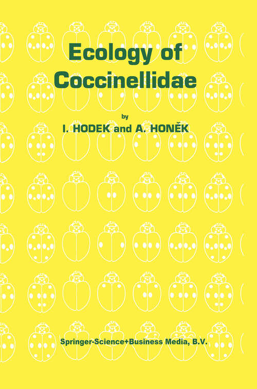 Book cover of Ecology of Coccinellidae (1996) (Series Entomologica #54)