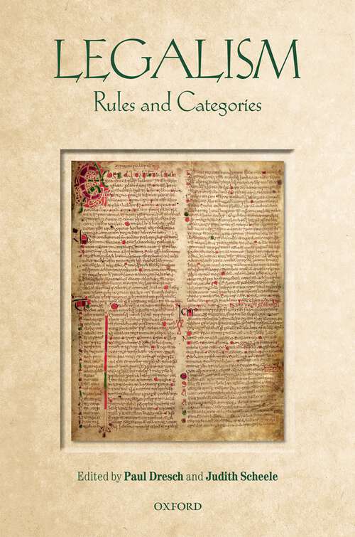 Book cover of Legalism: Rules and Categories (Legalism)