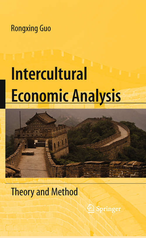Book cover of Intercultural Economic Analysis: Theory and Method (2009)
