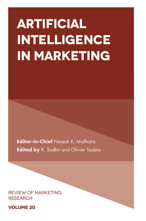 Book cover of Artificial Intelligence in Marketing (Review of Marketing Research #20)
