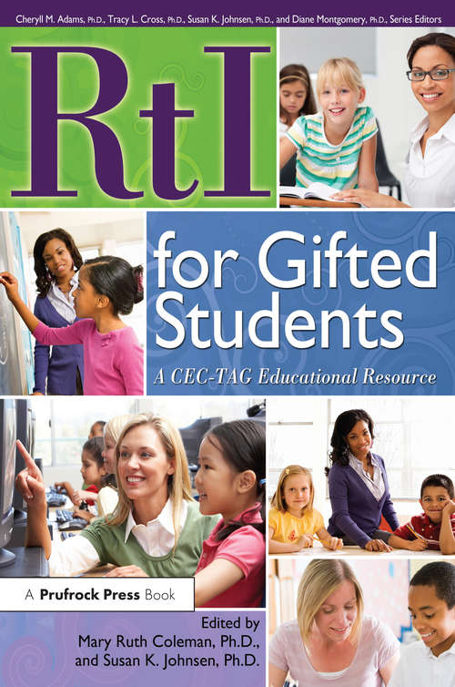 Book cover of RtI for Gifted Students: A CEC-TAG Educational Resource