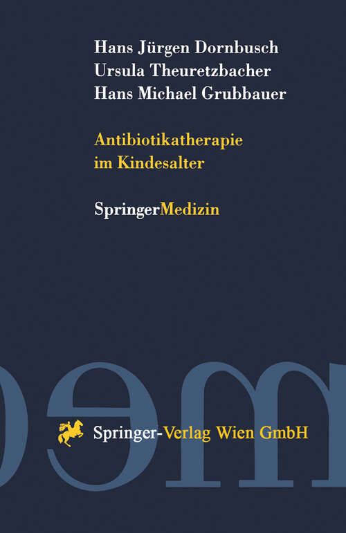Book cover of Antibiotikatherapie im Kindesalter (1996)