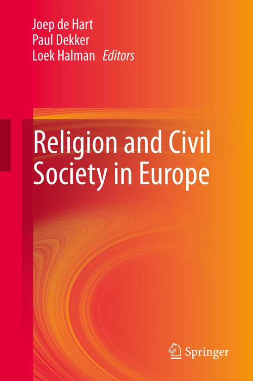 Book cover of Religion and Civil Society in Europe (2013)