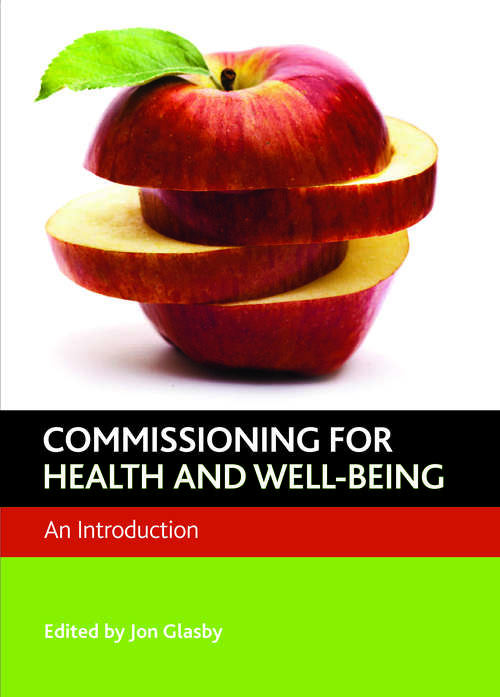 Book cover of Commissioning for health and well-being: An introduction