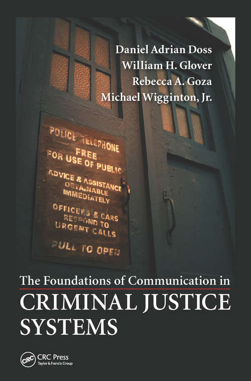 Book cover of The Foundations of Communication in Criminal Justice Systems