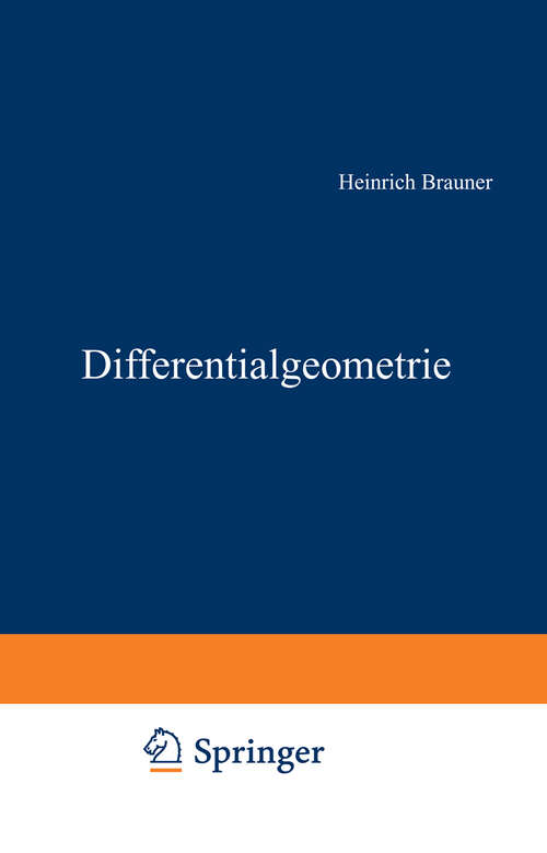Book cover of Differentialgeometrie (1981)