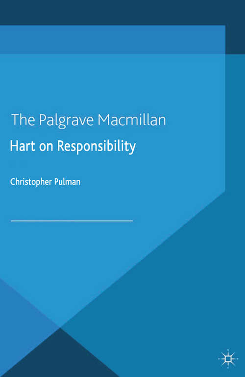 Book cover of Hart on Responsibility (2014) (Philosophers in Depth)