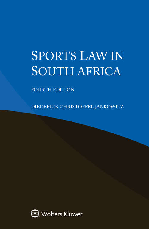 Book cover of Sports Law in South Africa