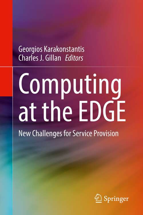 Book cover of Computing at the EDGE: New Challenges for Service Provision (1st ed. 2022)