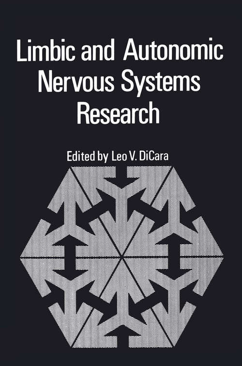 Book cover of Limbic and Autonomic Nervous Systems Research (1974)