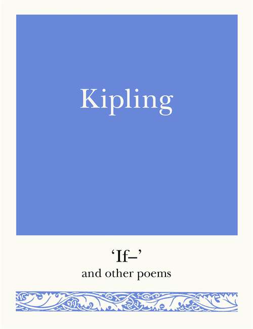 Book cover of Kipling: 'If–' and Other Poems (Pocket Poets #3)