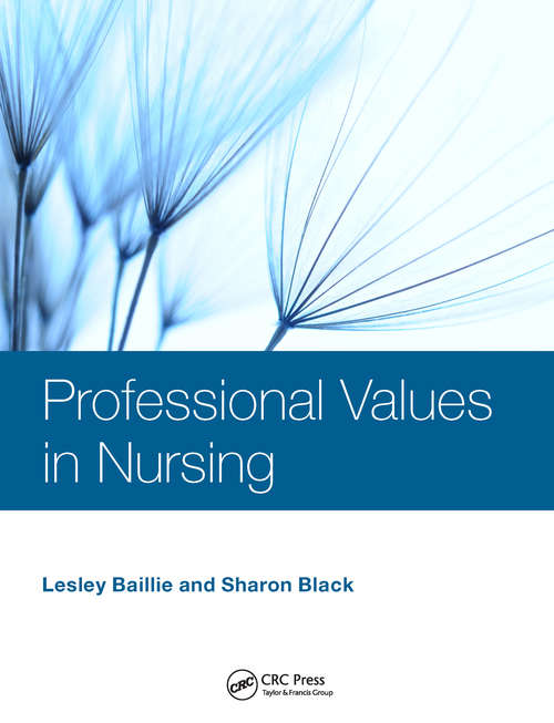 Book cover of Professional Values in Nursing