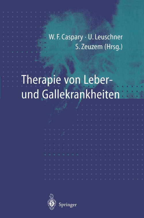 Book cover of Therapie von Leber- und Gallekrankheiten (1997)