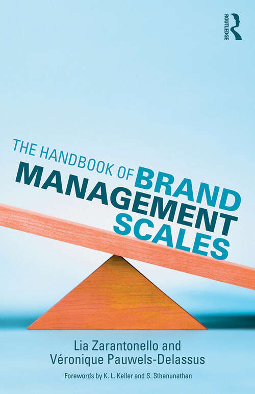 Book cover of The Handbook of Brand Management Scales