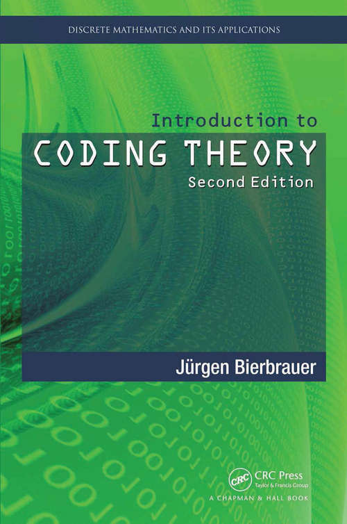 Book cover of Introduction to Coding Theory (2) (Discrete Mathematics and Its Applications)