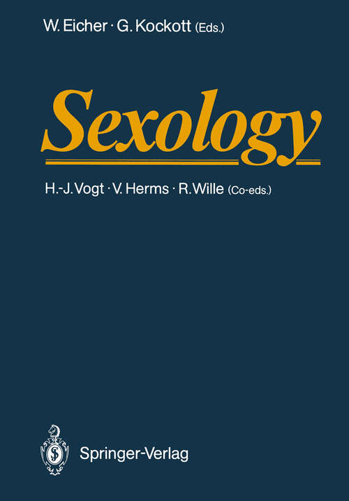 Book cover of Sexology (1988)