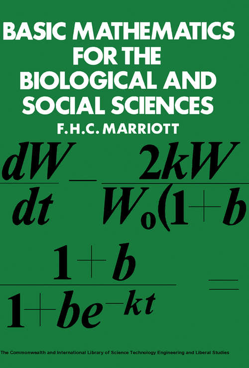 Book cover of Basic Mathematics for the Biological and Social Sciences