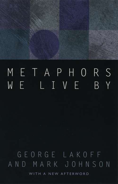 Book cover of Metaphors We Live By (2)