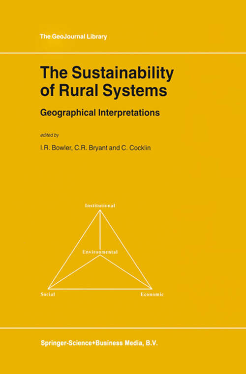 Book cover of The Sustainability of Rural Systems: Geographical Interpretations (2002) (GeoJournal Library #66)