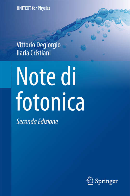 Book cover of Note di fotonica (2a ed. 2016) (UNITEXT for Physics)