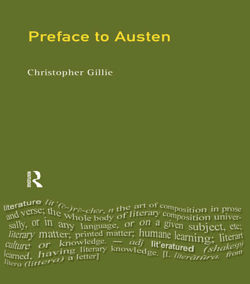Book cover of A Preface to Jane Austen: Revised Edition