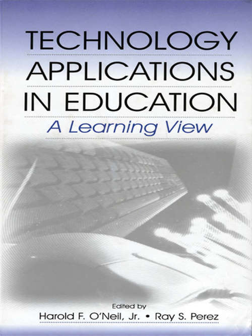 Book cover of Technology Applications in Education: A Learning View