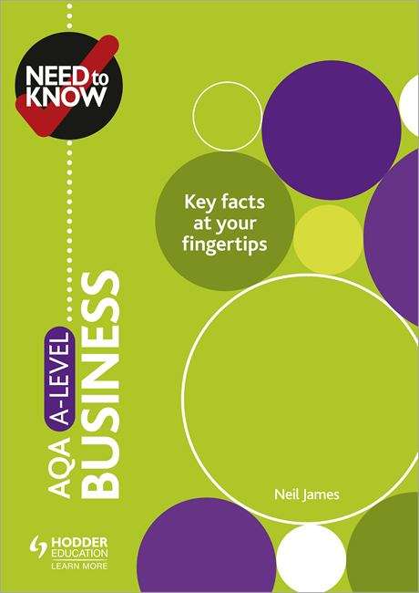 Book cover of Need to Know: AQA A-level Business (PDF)
