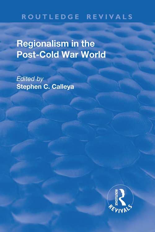 Book cover of Regionalism in the Post-Cold War World