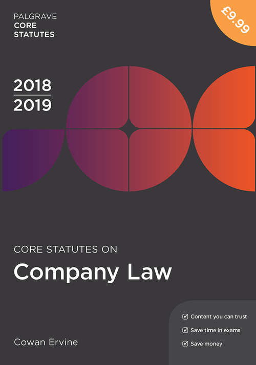 Book cover of Core Statutes on Company Law (PDF)