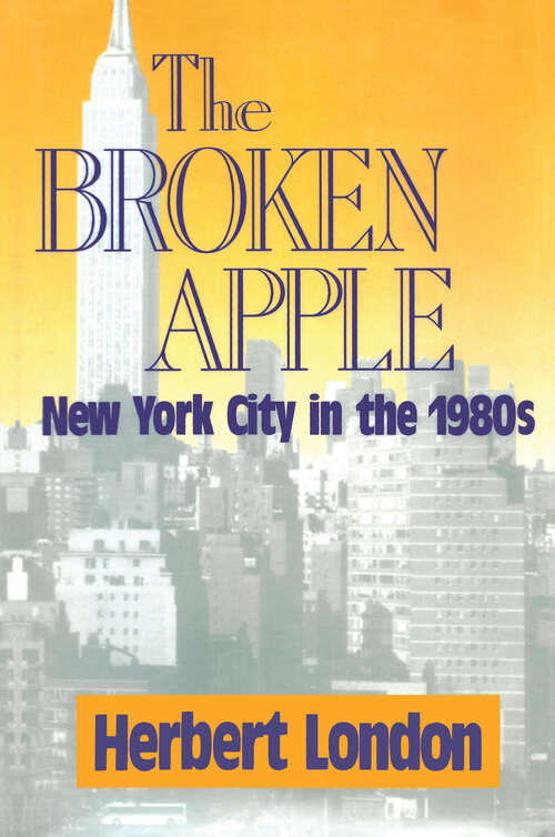 Book cover of The Broken Apple: New York City in the 1980's