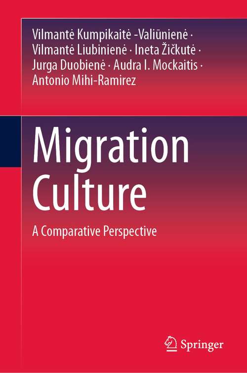 Book cover of Migration Culture: A Comparative Perspective (1st ed. 2021)
