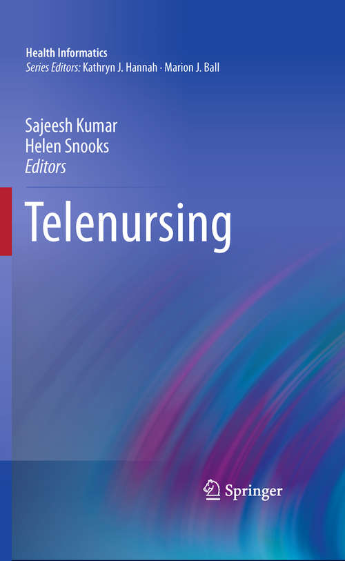 Book cover of Telenursing (2011) (Health Informatics)