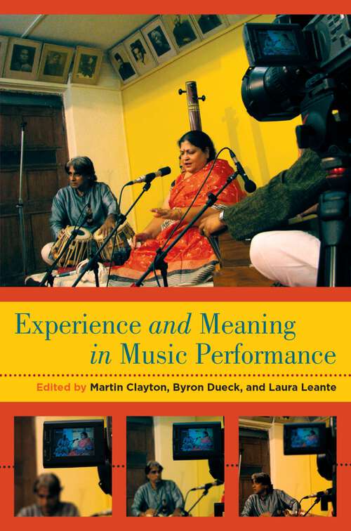 Book cover of Experience and Meaning in Music Performance