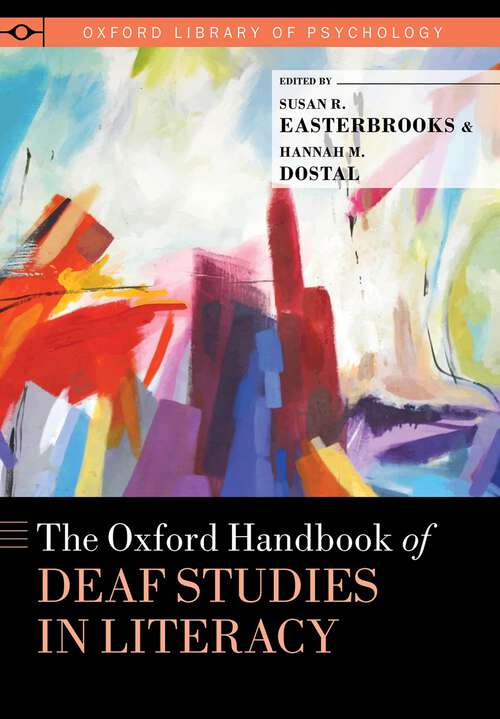 Book cover of The Oxford Handbook of Deaf Studies in Literacy (Oxford Library of Psychology)