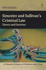 Book cover of Simester and Sullivan's Criminal Law: Theory and Doctrine (5th edition) (PDF)