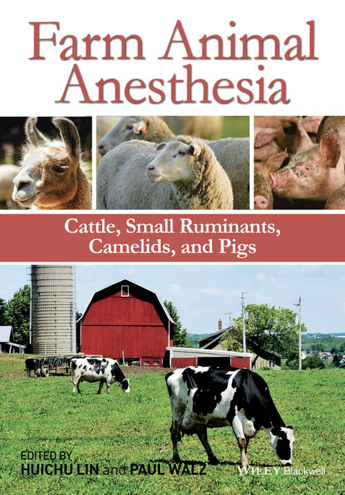 Book cover of Farm Animal Anesthesia: Cattle, Small Ruminants, Camelids, and Pigs