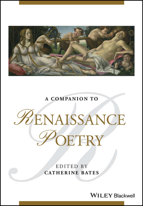 Book cover of A Companion to Renaissance Poetry (Blackwell Companions to Literature and Culture)