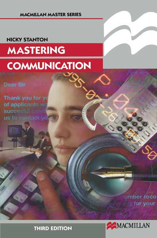 Book cover of Mastering Communication (3rd ed. 1996) (Macmillan Master Series)