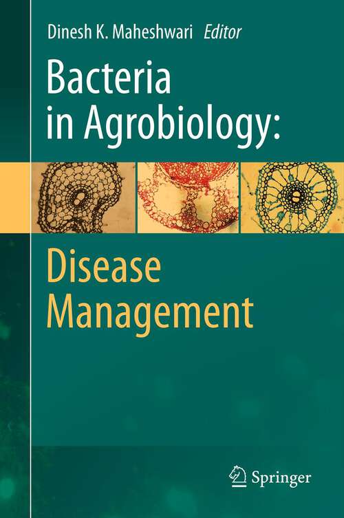 Book cover of Bacteria in Agrobiology: Disease Management (2013)