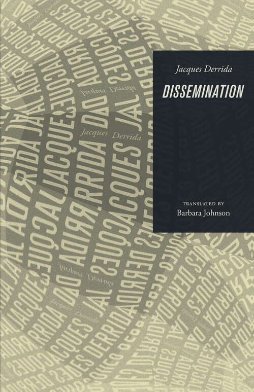Book cover of Dissemination (Bloomsbury Revelations Ser.)