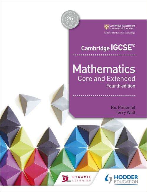 Book cover of Cambridge IGCSE Mathematics Core and Extended 4th edition