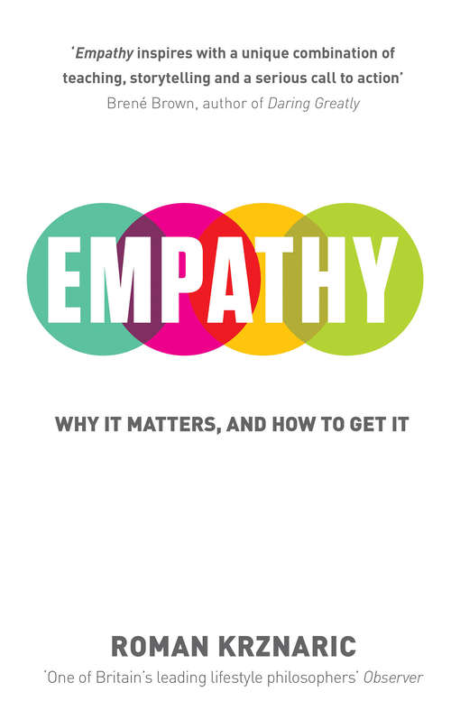 Book cover of Empathy: Why It Matters, And How To Get It