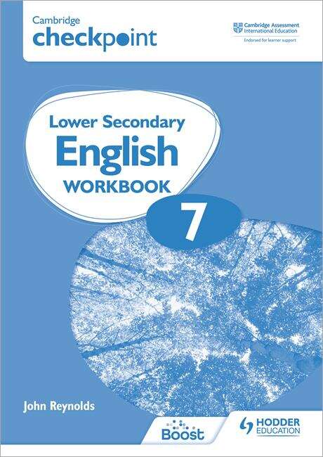 Book cover of Cambridge Checkpoint Lower Secondary English Workbook 7: Second Edition