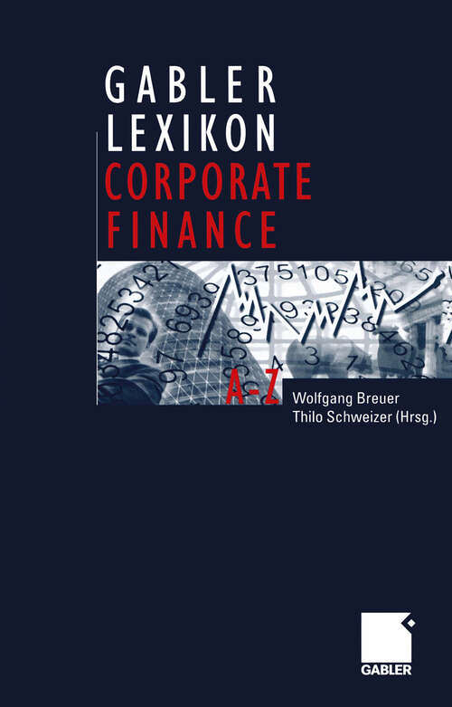 Book cover of Gabler Lexikon Corporate Finance (2003)